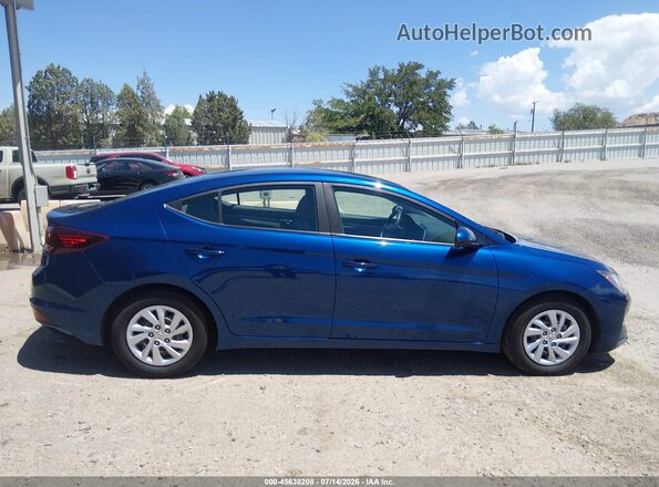 5NPD74LF6KH489420 2019 HYUNDAI ELANTRA Blue Вид задньої частини салону