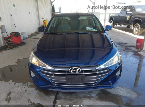 5NPD74LF6KH489420 2019 HYUNDAI ELANTRA Blue Вид щитка приладів