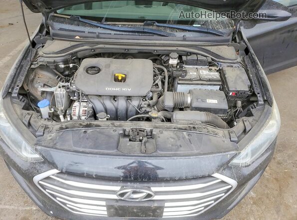 5NPD74LF7HH166972 2017 HYUNDAI ELANTRA Black Rear interior view