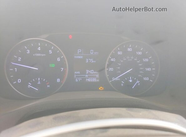 5NPD74LF7HH166972 2017 HYUNDAI ELANTRA Black Instrument cluster view