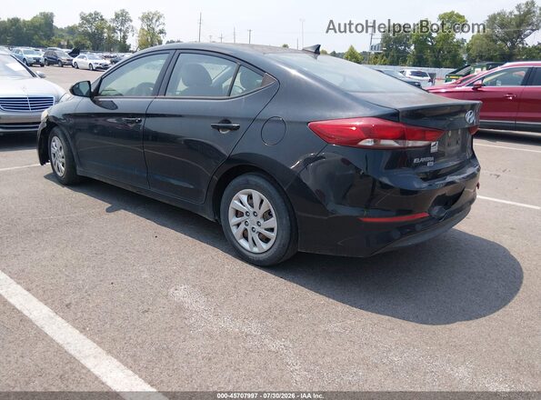 5NPD74LF7HH173419 2017 HYUNDAI ELANTRA Black უკანა მარცხენა