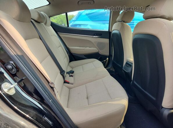5NPD74LF7HH175672 2017 HYUNDAI ELANTRA Black Vista de los asientos traseros