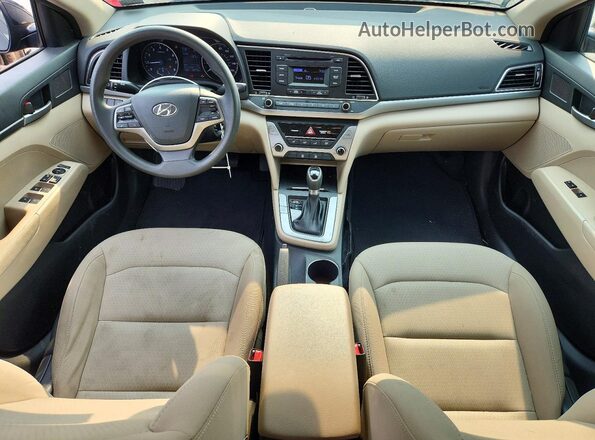 5NPD74LF7HH175672 2017 HYUNDAI ELANTRA Black Vista del salpicadero