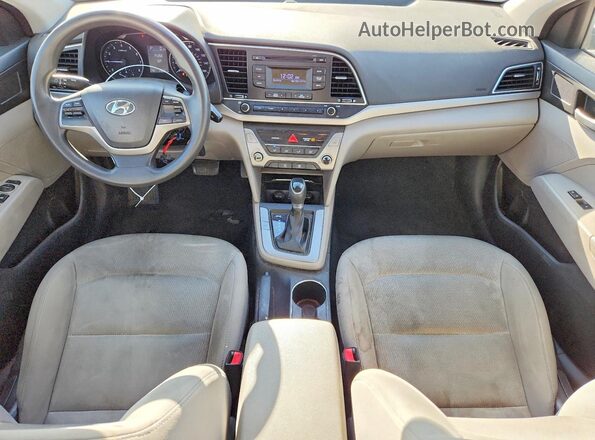 5NPD74LF7HH182248 2017 HYUNDAI ELANTRA Silver Вид панелі приладів