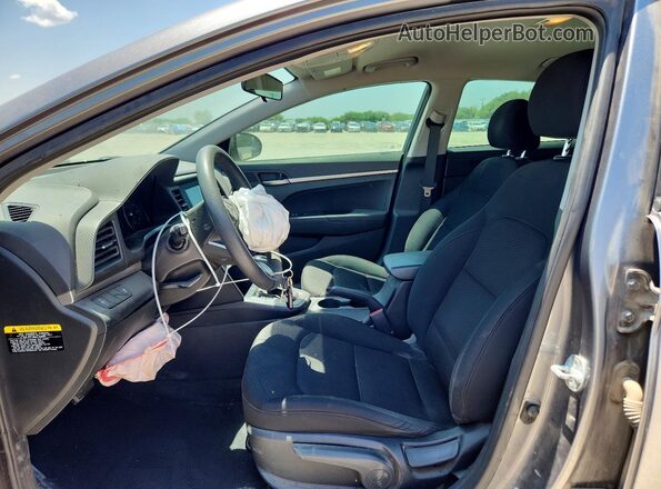 5NPD74LF7KH423670 2019 HYUNDAI ELANTRA Gray Вид салону спереду