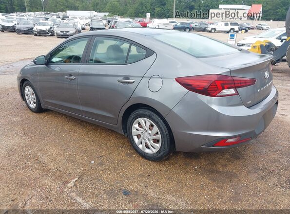 5NPD74LF7KH486039 2019 HYUNDAI ELANTRA Gray Rear left