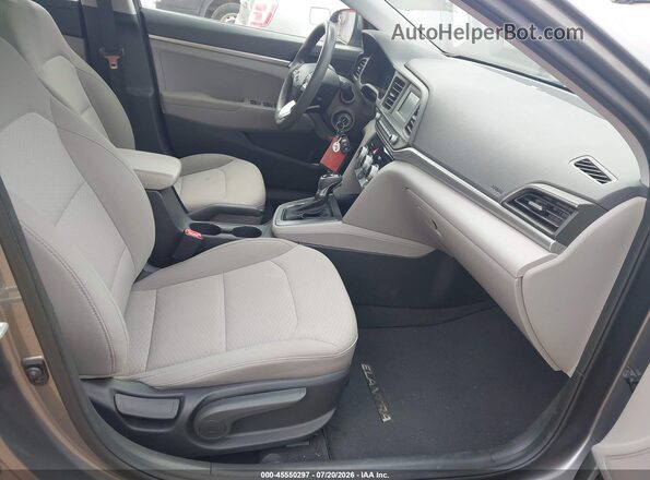 5NPD74LF7KH486039 2019 HYUNDAI ELANTRA Gray Front interior view