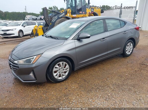 5NPD74LF7KH486039 2019 HYUNDAI ELANTRA Gray Front left