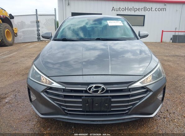 5NPD74LF7KH486039 2019 HYUNDAI ELANTRA Gray Instrument cluster view