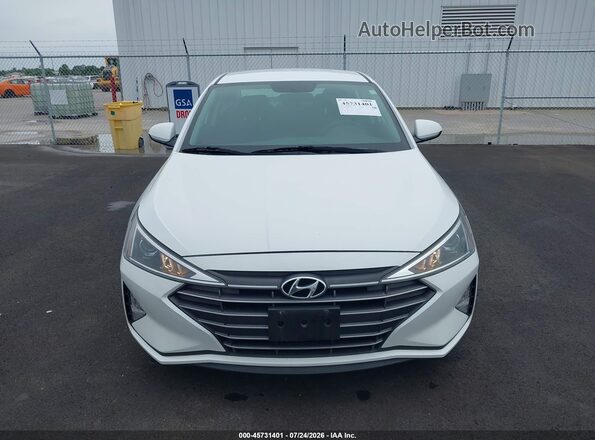 5NPD74LF7KH491113 2019 HYUNDAI ELANTRA White Instrument cluster view