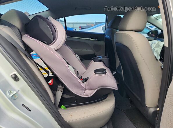 5NPD74LF7KH495940 2019 HYUNDAI ELANTRA Silver უკანა სავარძლების ხედი