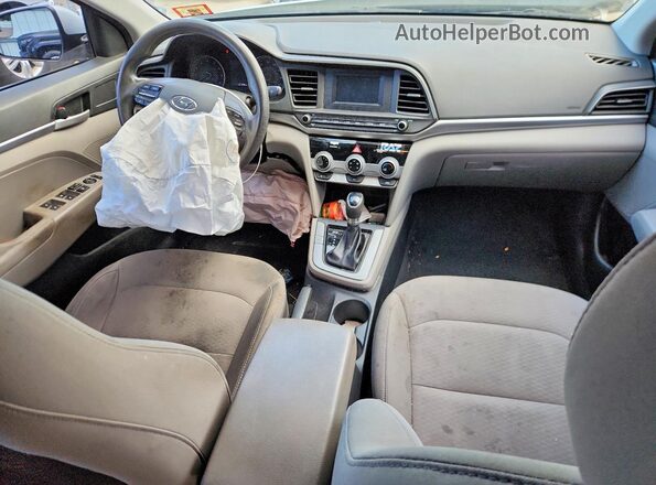5NPD74LF7KH495940 2019 HYUNDAI ELANTRA Silver წინა პანელის ხედი
