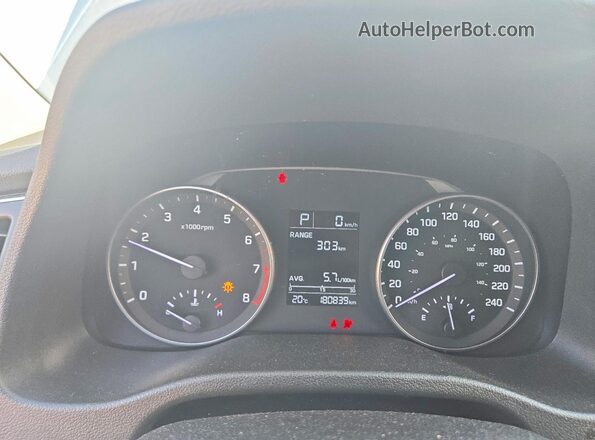 5NPD74LF8HH089884 2017 HYUNDAI ELANTRA Серебряный Вид щитка приборов
