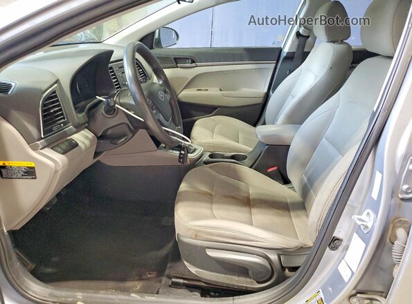 5NPD74LF8HH137397 2017 HYUNDAI ELANTRA Silver წინა სალონის ხედი