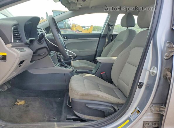 5NPD74LF8HH183019 2017 HYUNDAI ELANTRA Silver Widok wnętrza z przodu