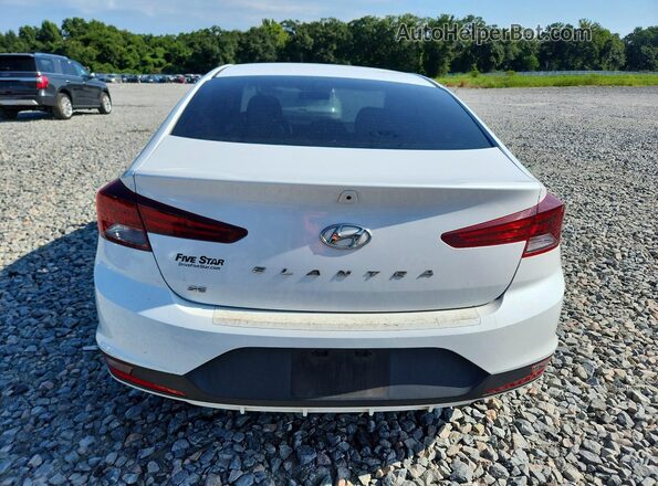 5NPD74LF8KH449453 2019 HYUNDAI ELANTRA White Հետևի տեսք