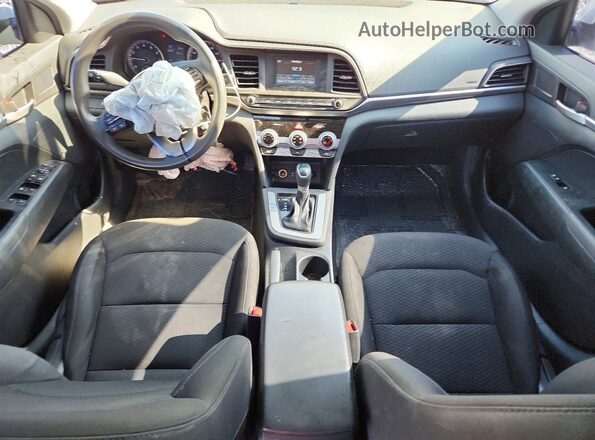 5NPD74LF8KH449453 2019 HYUNDAI ELANTRA White Առջևի վահանակի տեսք