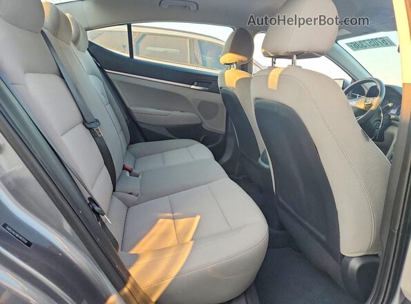 5NPD74LF8KH492934 2019 HYUNDAI ELANTRA Gray Հետևի նստատեղերի տեսք