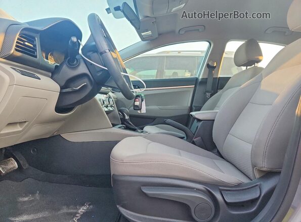 5NPD74LF8KH492934 2019 HYUNDAI ELANTRA Gray Սալոնի դիմացի տեսք