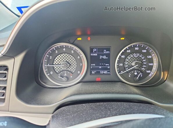 5NPD74LF8KH492934 2019 HYUNDAI ELANTRA Gray Սարքավորումների վահանակի տեսք