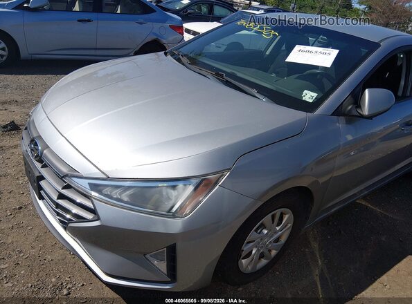 5NPD74LF8LH556343 2020 HYUNDAI ELANTRA Silver წინა მარცხენა ხედი სამი მეოთხედიდან
