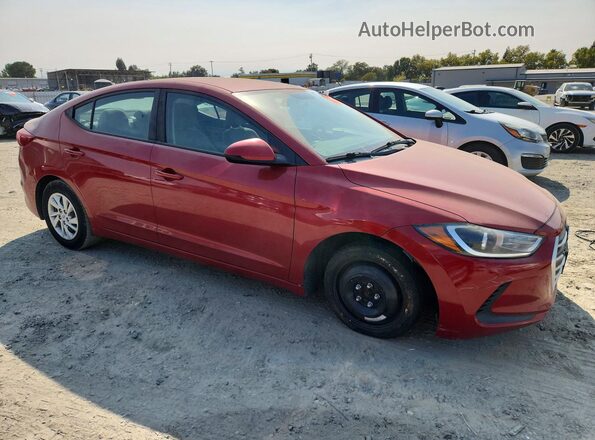 5NPD74LF9HH202287 2017 HYUNDAI ELANTRA Красный Передняя правая четверть