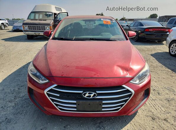 5NPD74LF9HH202287 2017 HYUNDAI ELANTRA Красный Вид спереди