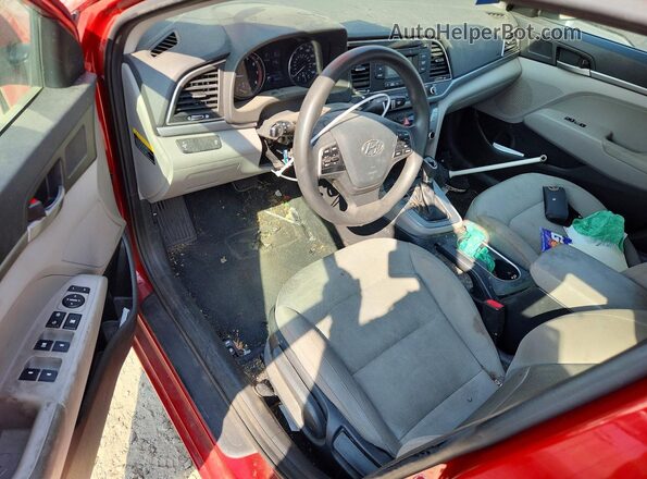 5NPD74LF9HH202287 2017 HYUNDAI ELANTRA Красный Вид панели приборов