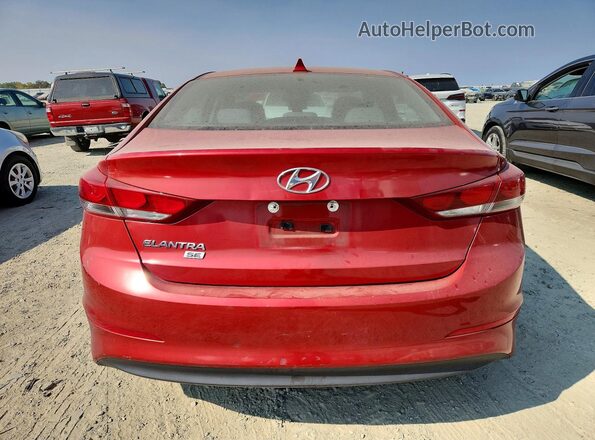 5NPD74LF9HH202287 2017 HYUNDAI ELANTRA Красный Вид сзади