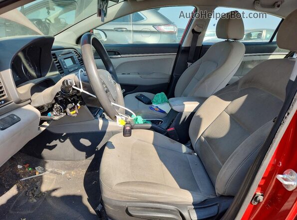 5NPD74LF9HH202287 2017 HYUNDAI ELANTRA Красный Вид салона спереди