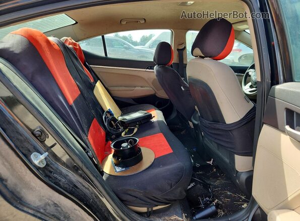 5NPD74LF9KH457450 2019 HYUNDAI ELANTRA Black Rear seats view