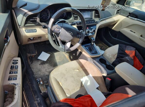 5NPD74LF9KH457450 2019 HYUNDAI ELANTRA Black Dashboard view