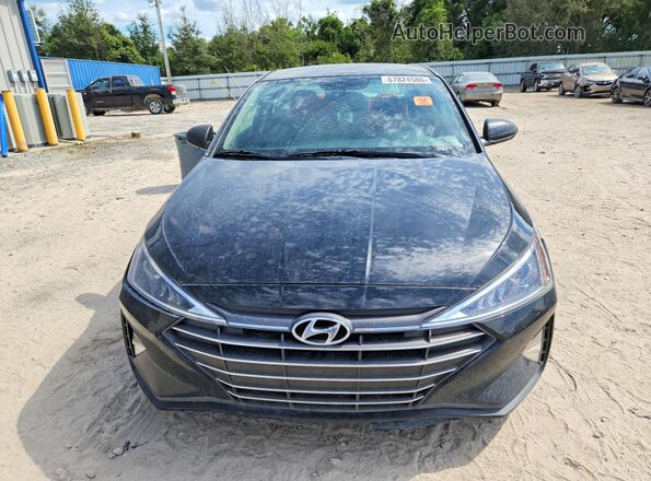 5NPD74LF9KH457450 2019 HYUNDAI ELANTRA Black Front view