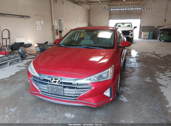5NPD74LF9KH487743 2019 HYUNDAI ELANTRA Red Передня ліва чверть