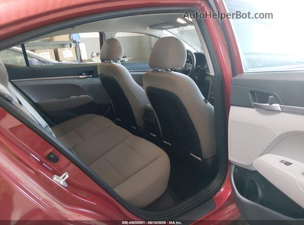 5NPD74LF9KH487743 2019 HYUNDAI ELANTRA Red Вид наклейки з VIN-кодом