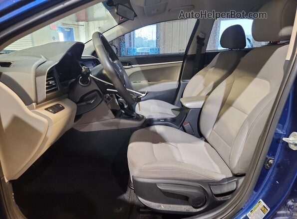 5NPD74LF9KH494112 2019 HYUNDAI ELANTRA Blue Vista interior delantera