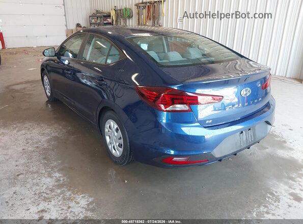 5NPD74LF9KH494630 2019 HYUNDAI ELANTRA Синий Задняя левая четверть