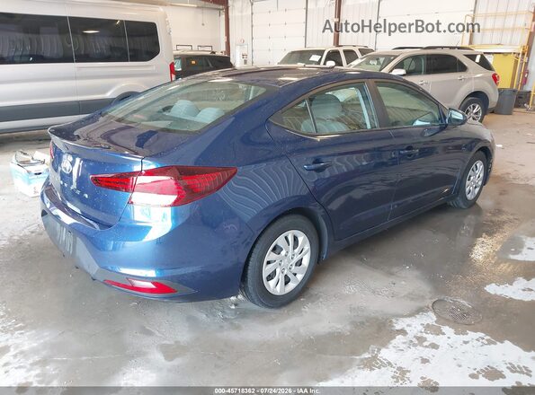 5NPD74LF9KH494630 2019 HYUNDAI ELANTRA Синий Задняя правая четверть