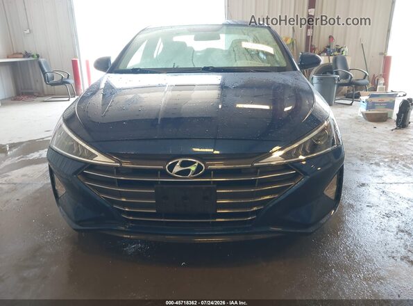 5NPD74LF9KH494630 2019 HYUNDAI ELANTRA Синий Вид щитка приборов