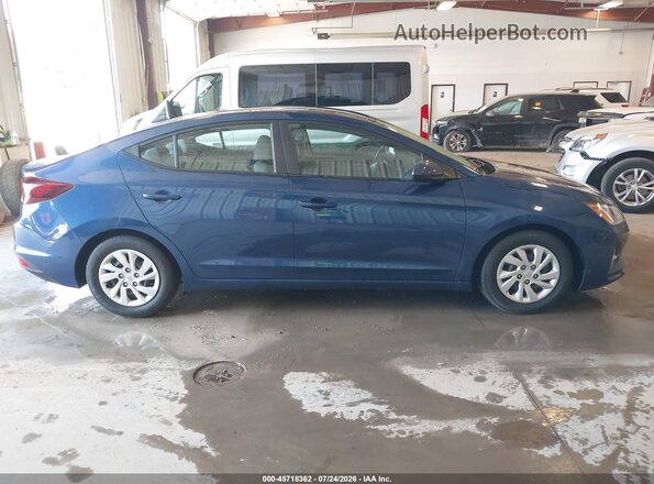 5NPD74LF9KH494630 2019 HYUNDAI ELANTRA Синий Вид задней части салона