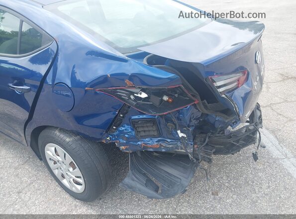 5NPD74LF9LH615867 2020 HYUNDAI ELANTRA Blue Задня ліва чверть