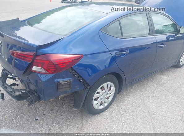 5NPD74LF9LH615867 2020 HYUNDAI ELANTRA Blue Задня права чверть
