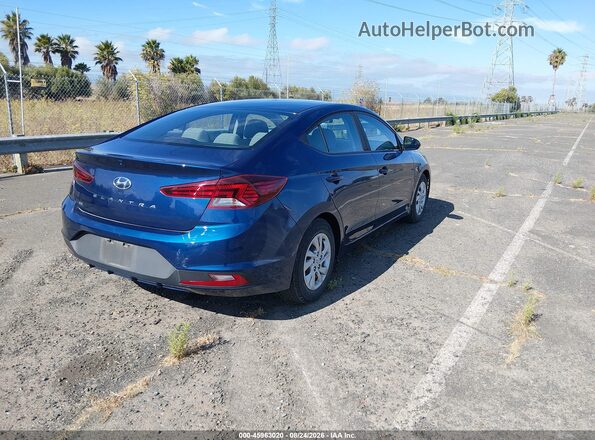 5NPD74LF9LH617733 2020 HYUNDAI ELANTRA Blue Задня права чверть