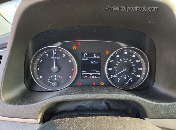 5NPD74LFXHH069829 2017 HYUNDAI ELANTRA White Vista del cuadro de instrumentos
