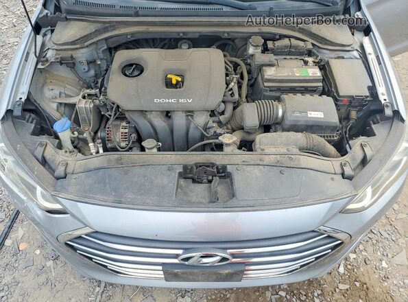 5NPD74LFXHH157313 2017 HYUNDAI ELANTRA Silver Widok wnętrza z tyłu