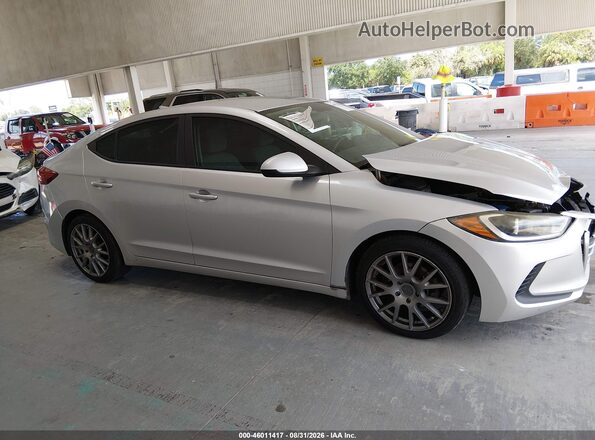 5NPD74LFXJH376102 2018 HYUNDAI ELANTRA Silver Vista interior trasera