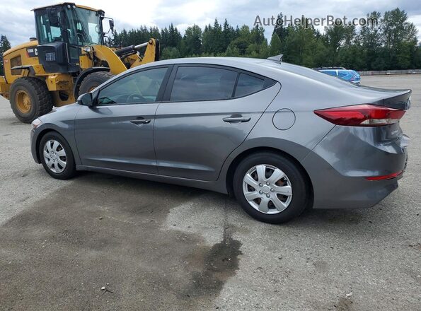 5NPD74LFXJH383292 2018 HYUNDAI ELANTRA Gray უკანა მარცხენა