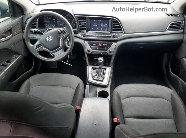 5NPD74LFXJH383292 2018 HYUNDAI ELANTRA Gray წინა პანელის ხედი