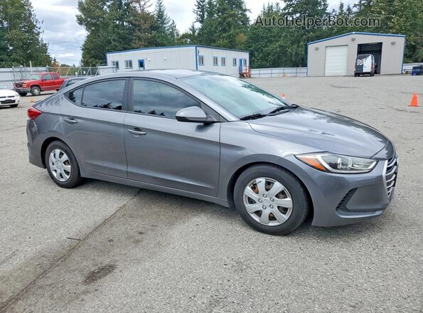 5NPD74LFXJH383292 2018 HYUNDAI ELANTRA Gray წინა მარჯვენა