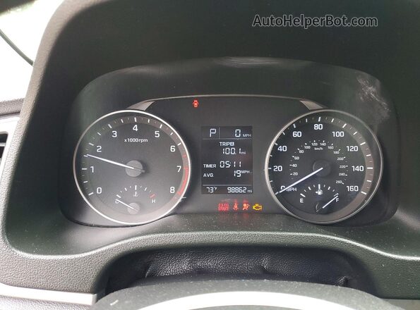 5NPD74LFXJH383292 2018 HYUNDAI ELANTRA Gray ხელსაწყოთა პანელის ხედი